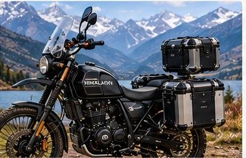 Adventure motorcycle touring setup
